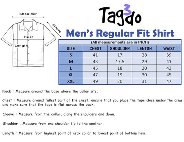 TAGDO Men's Regular Fit Casual Shirt (5171) - Image 4